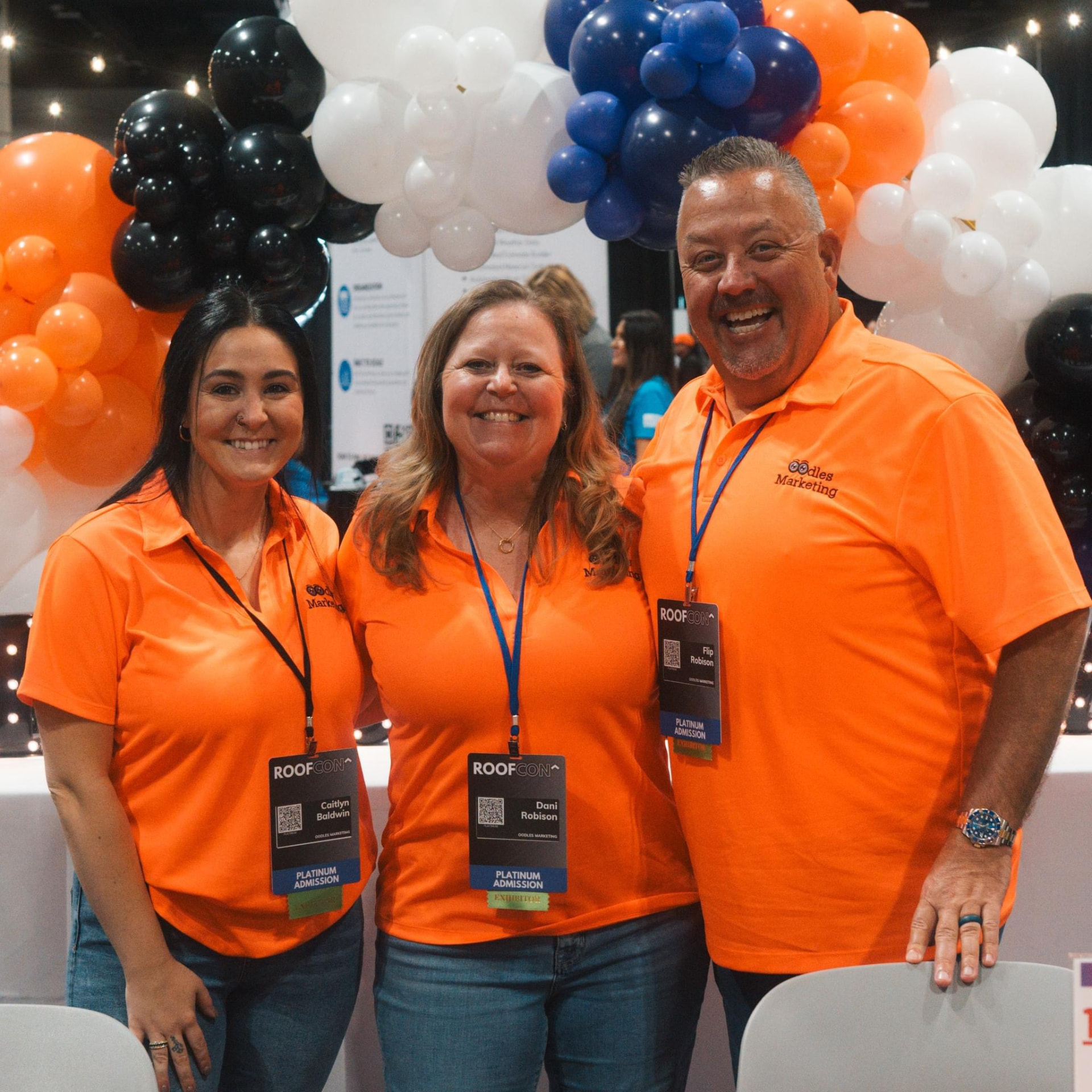 Caitlyn, Dani, and Flip at RoofCon